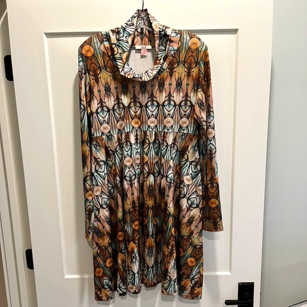 Isle Stain Glass Print Dress, L